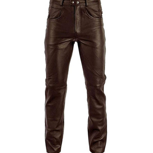 Pantalón de Cuero Casual Ligero Hecho a Medida con Precio de Mayoreo para Hombre, Logotipo Personalizado, Diseño Único, Pantalón Masculino Profesional de Alta Calidad - Product Image 4