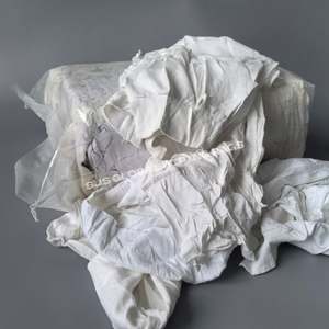 Trapos de tela de algodón absorbente de aceite, 10 kg, trapos de lana cortada, trapos blancos para pintores, trapos de limpieza - Product Image 1