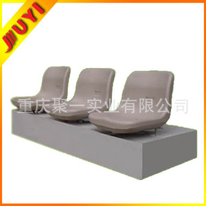 Juyi Stadium Plastic Seating BLM-1811 Gray Fixed Row <b>Chairs</b> For Gymnasium Basketball Court Football Field - Product Image 1