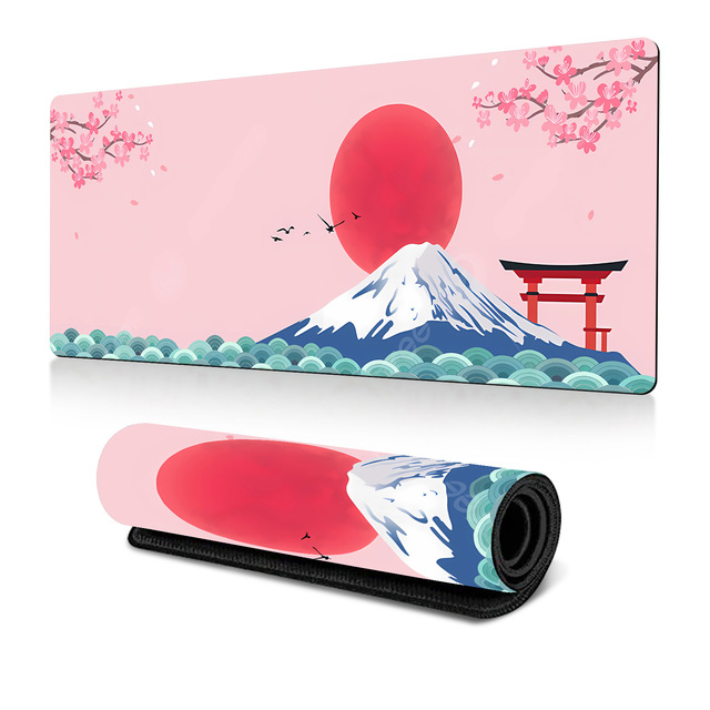 Large Gaming Mouse Pad Desk Mat, Superior Micro-Weave Cloth Non-Slip Rubber Base, Stitched Edges, Water-Resistant, for Gamer