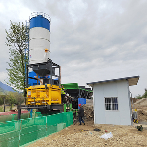 Di động trạm trộn bê tông trộn nhà máy nhỏ xách tay tự tải bê tông nhà máy 25m ³/giờ với xi măng Silo nhà máy giá - Product Image 2