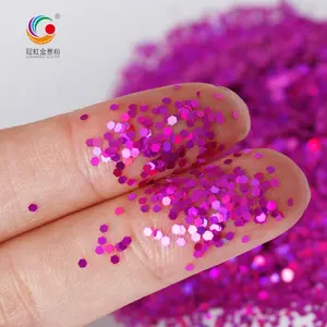 Laser Glitter Factory Bulk Sale PET Holographic Glitter Christmas Craft Printing Stage Nail Polish Glitter Powder For Decoration