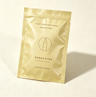 Sachets d'emballage cosmétique en aluminium personnalisés imprimés, pochettes plates à trois soudures pour échantillons de gel, crème et lotion