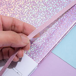 Cuaderno A5 con cubierta de cuero PU brillante, con páginas rayadas, para uso en oficina/escuela, agenda, diario, planificador, para regalo. - Product Image 6