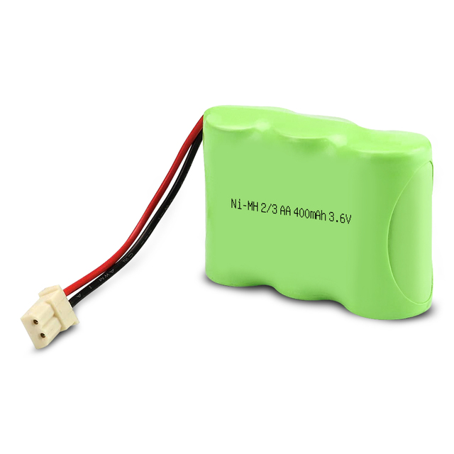 JINTION 2/3AA 400mAh 3.6V Rechargeable Ni-MH Flat Top Battery Consumer Electronics Models 2/3AA Vtech BT17333 BT27333 BT17233