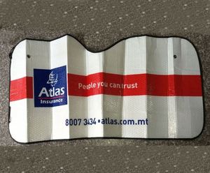 Parasol Retráctil Plegable de Espuma EVA para Ventana Delantera de Coche, Diseño de Burbuja, Protección UV Duradera, Logotipo Personalizado, Serigrafía - Product Image 3