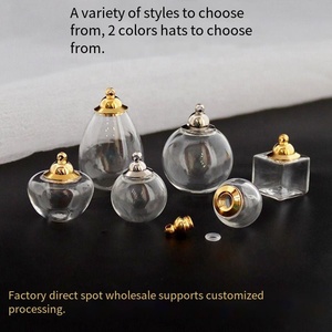 Collier personnalisé en verre de 16/18/20/25 mm qui brille dans le noir, bijoux DIY avec fleurs séchées, charme en verre cristallin, pendentif en boule de verre - Product Image 5
