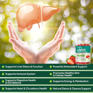 Gummies Détoxifiantes et Réparatrices pour le Foie, Complément au Chardon-Marie avec NAC, Acide Alpha-Lipoïque, Pissenlit, Curcuma pour Antioxydant - Product Image 3