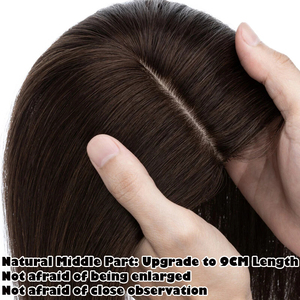 Postizo de Cabello Humano 100% con Clip para Mujer, Largo/Corto - Product Image 5