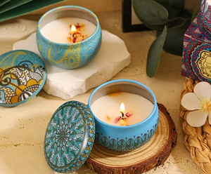 Coffret Cadeau Bougies Parfumées Lavande Faites à la Main en Cire de Soja pour la Fête des Pères, la Saint-Valentin, les Fêtes, les Soirées Spa - Nouveauté - Product Image 4