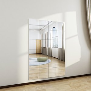 Miroir mural moderne en acrylique incassable avec autocollant adhésif 3D, sans cadre, pour décoration intérieure et montage mural, idéal pour la danse. - Product Image 2