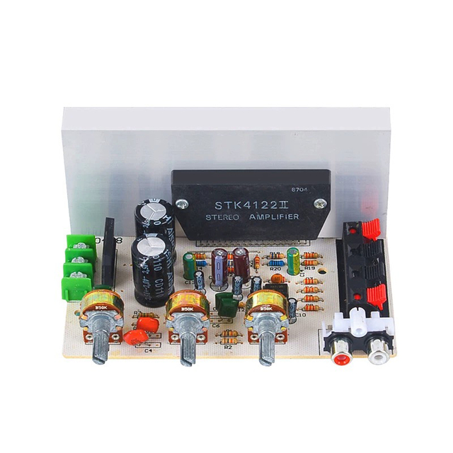 STK Thick Film Series DX-0408 2.0 Channel 50W * 2 High Power Digital Amplifier Board Dual AC15V-18V Module