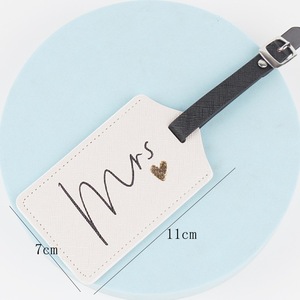 Cross-pattern PU luggage tags, information labels, school bags, luggage, <b>suitcases</b> and bags – tags in stock, wholesale - Product Image 3