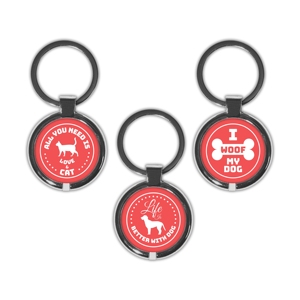 Porte-clés NFC RFID en époxy programmable personnalisé GSC avec logo personnalisé pour les paiements, l'hôtellerie, avec puce T5577 1K pour animaux (chien, chat, animal de compagnie) - Product Image 3