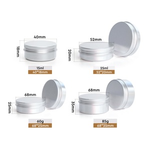 Lightweight Aluminum Body Cream Tin Jar Cosmetic Tin Travel Size Body Butter Jar with Screw Cap - Product Image 4