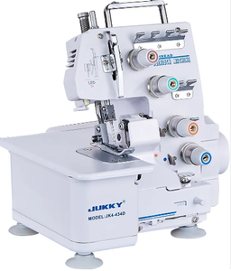 Machine à coudre surjeteuse JUKKY 434 à 4 fils, 12 points, <span class=keywords><strong>guide</strong></span> de refilement, pédale, éclairage LED - Product Image 1