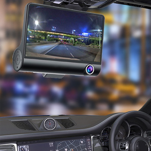 Top bán 1080P 4.0 inch phía trước và phía sau ống kính kép Xe DVR IPS màn hình cảm ứng ghi Dash Cam xe máy ảnh hộp đen - Product Image 5