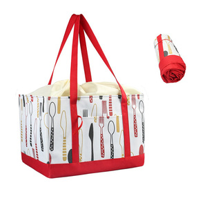 FZCL16 Glacière souple isotherme premium pliable en tissu Oxford, design moderne et élégant, 30L, pour courses, livraison de repas, voyage, plage - Product Image 4