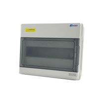 Boîte de distribution électrique industrielle portable transparente ZCEBOX à 9 voies, 450V 220A, 20 prises