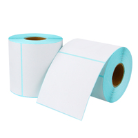 Rollo de papel térmico A6, adhesivo de embalaje, impermeable, adecuado para impresora de etiquetas adhesivas