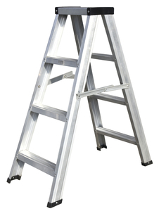 A Type Ladder Hot Selling Step Folding Ladder Aluminum Durable Double Side Platform Ladder