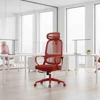 Chaise de bureau ergonomique moderne à dossier haut, Sillas De Oficina, pour cadre dirigeant, entièrement en maille, base en acier réglable, pivotante, garantie 3 ans