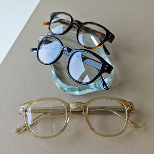 Montures de lunettes rondes à monture complète noires unies unisexe pour la correction de la vue adultes toutes formes de visage - Product Image 5