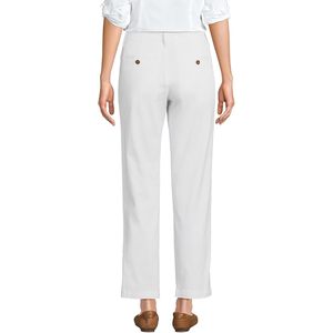 Pantalon chino coupe droite taille mi-haute pour femme FOXA en tissu Oxford infroissable - Product Image 2