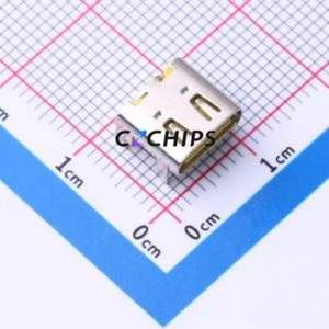 HC-TYPE-C-16P-CH3.18-3A-Y-02 USB Connector SMD Connector Type-C USB 3.1 Female Horizontal Mount - Product Image 1
