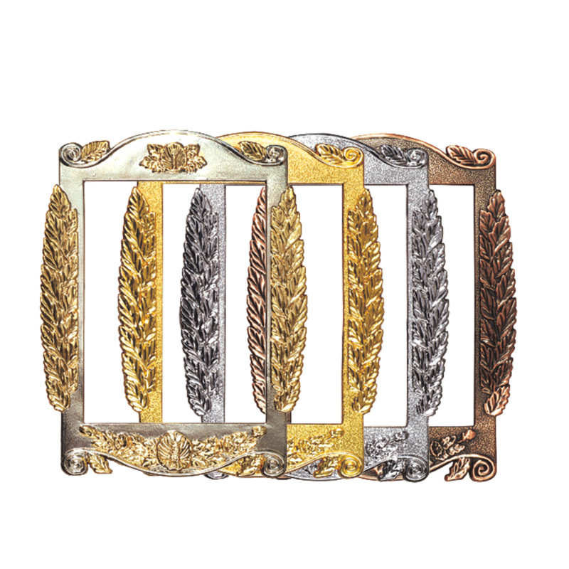 Оптовая продажа винтажная фоторамка пластиковая рамка номерной знак границы золотой лист рамка медали декоративная рамка
