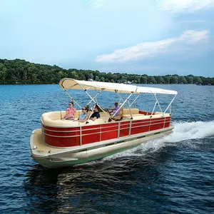Bateaux à rames de bateau de pêche diesel de 22ft 25 ''bateau de tube de ponton de diamètre à vendre