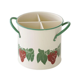 Cubo de almacenamiento de vajilla de Metal de hierro Vintage de estilo antiguo, escurridor de cocina para palillos, suministros para hornear, jaula para palillos de hierro - Product Image 1