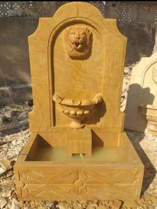 Fontaine d'eau en marbre à tête de lion de style moderne Fontaine décorative de jardin d'extérieur d'art classique avec débit d'eau à tête de lion antique - Product Image 2