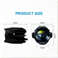 Kit de feux de travail LED haute puissance pour voitures, motos, feux antibrouillard auxiliaires universels, fabrication directe d'usine, neuf, durable, en aluminium