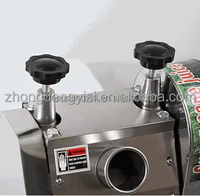 Presse-Jus de Canne à Sucre Manuelle en Acier Inoxydable Commerciale, Séparateur de Jus et de Scories