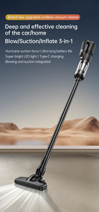 3-en-1 Ultra Long Runtime Silent Blow-Suction Vacuu integrado portátil multiusos Car Home carga a la Hora de Carga ABS Color negro - Product Image 3