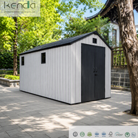 Abri de jardin extérieur en plastique KENDA, 8x10 pieds, directement de l'usine, 100% recyclable, durable, pour le rangement des outils dans la cour ou l'école