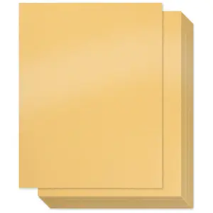 종이 공예 용품 8.5x11 인치 황금 쉬머 종이 꽃 만들기 초대장을 위한 금 금속 종이