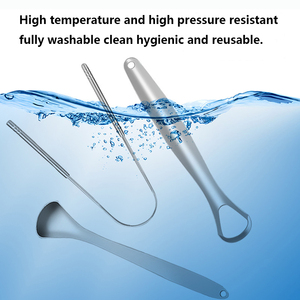 Limpiadores de Lengua Profesionales de Acero Inoxidable YBK, Mejoran el Mal Aliento, Raspador de Lengua, Herramienta de Cuidado Bucal para Adultos y Niños - Product Image 5