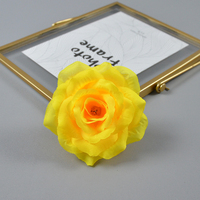 Hot Selling künstliche Blumen Rosen kopf 3,9 Zoll Seide Rose Blumen kopf für Hochzeits feier Aller heiligen Halloween Dekoration