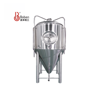 Fermenteur conique en acier inoxydable Boben 500L-1000L, système de brassage de bière commercial clé en main avec pompe et réservoir sous pression