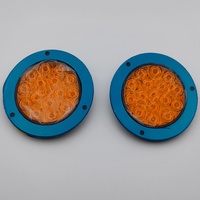 Nouveau produit phare : Feu stop, clignotant et arrière pour camion et remorque, 24 LED, cadre en plastique chromé, 3 broches, 4 pouces, étanche IP67, 12-28V DC, 15W, à brancher