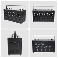 Machine à bulles et à fumée de mariage à quatre têtes contrôlée par DMX 1500W Machine à brouillard télécommandée 1500W pour une utilisation sur scène