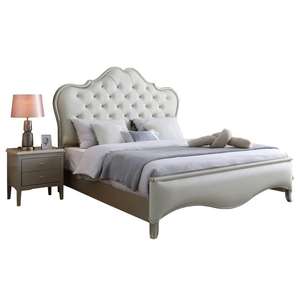 Özelleştirilmiş avrupa tarzı deri prenses yatak ana yatak odası 2 metre <span class=keywords><strong>2.2</strong></span> fransız lüks düğün yatakları lüks Villa çift yataklar - Product Image 6