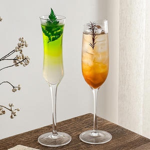 Cristaux étincelants de haute qualité de style Instagram pour flûtes et verres à cocktail, ensemble de design moderne fait à la <span class=keywords><strong>main</strong></span> - Product Image 5