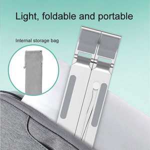 Nieuwe 2021 Verstelbare Aluminium Laptop Stand Draagbare Smart Magnetische Tablet En Mobiele Telefoon Houder Voor Bureau - Product Image 3