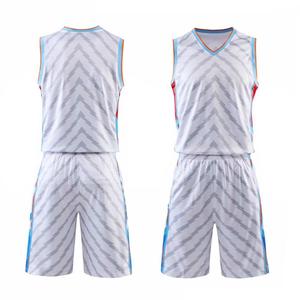 Personalizado rápido seco hombres jóvenes uniformes de baloncesto traje de salto camisetas pantalones cortos - Product Image 4