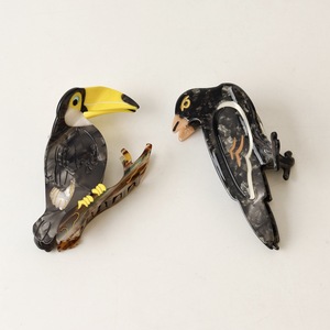 Pasador de Pelo con Clip de Acetato <span class=keywords><strong>Serie</strong></span> Pájaros para Mujer, Accesorios para el Cabello Hechos a Mano, Casuales, de Gran Tamaño - Product Image 3