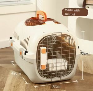 ATA sertifikalı taşınabilir Pet havayolu sandık ayrılabilir İdrar toplama tepsisi şok emici pencere iç astar için stres - Product Image 4