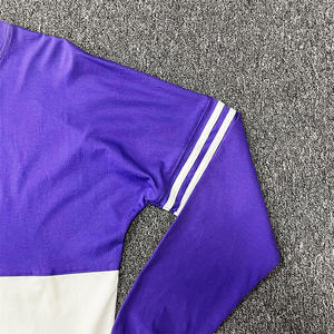 Camisetas personalizables de manga larga Camisetas casuales en blanco Hechas de poliéster/algodón Patrón impreso para su equipo - Product Image 3